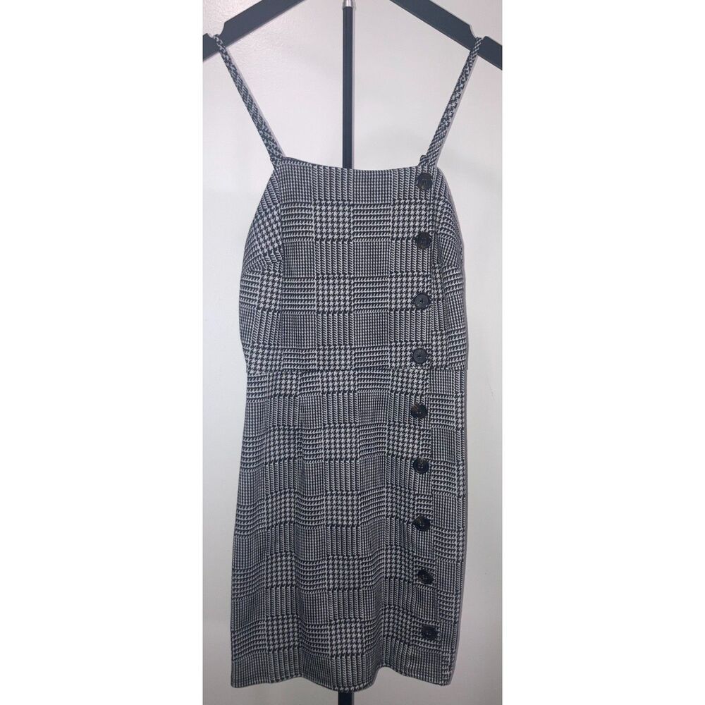 Wild Fable Plaid Glen Check Pinafore Mini Dress Size Small 90s Grunge